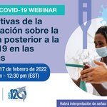 Webinar: Perspectivas de la rehabilitación sobre la afección posterior a la COVID-19 en las Américas