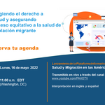 Baner evento Salud y Migracion - Mayo  2022