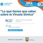 Seminario virtual: Lo que tienes que saber sobre la Viruela Símica