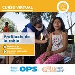 Curso virtual de profilaxis contra la rabia. Niña recibiendo la profilaxis