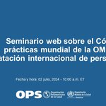 Seminario web sobre el Código de prácticas mundial de la OMS sobre contratación internacional de personal de salud