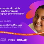 cervical cancer prevention webinar flyer french