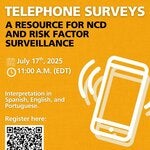 Webinar: Telephone surveys: a resource for NCD and risk factor surveillance 