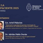 Placa Día Mundial de la Seguridad del Paciente - Argentina 2025