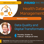 Masterclass Data Quality and  Digital Transformation