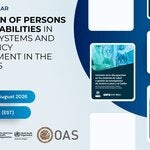 PAHO/OAS webinar banner on disability inclusion in health systems and emergency management in the Americas.