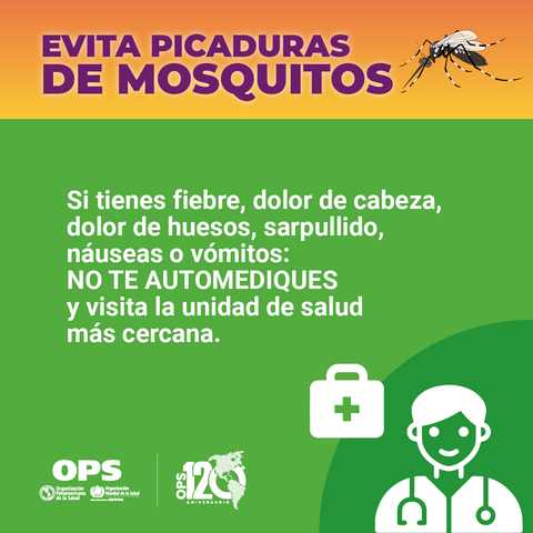Evita picaduras de mosquitos - NO TE AUTOMEDIQUES