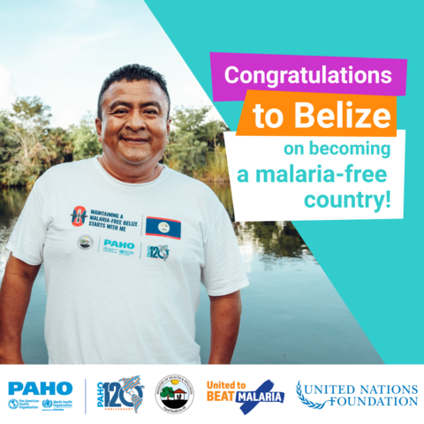 Postcard for social media 1 - Belize's malaria-free