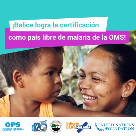 Tarjeta para redes sociales 2 - Belice es libre de malaria