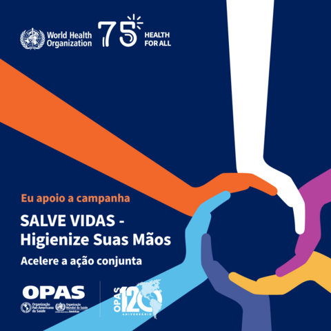 Dia Mundial de Higiene das Mãos 2023 - Cartão de mídia social 2