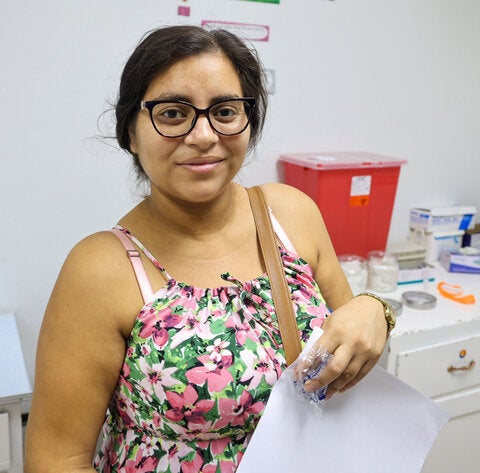 Kim Bautista, Chief of Operations of the MOHW's Vector Control Program in Belize