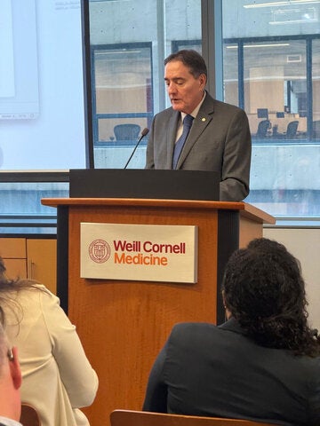 Doctor Jarbas Barbosa, durante un evento de alto nivel coorganizado por la Fundación Mérieux USA, Weill Cornell Medicine, los Centros GHESKIO y la OPS, realizado en el marco de la 81.ª Asamblea General de las Naciones Unidas.