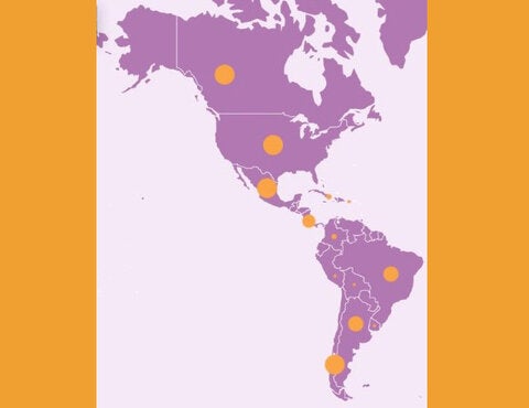 Mapa de Ciudades y Comunidades Amigables con las Personas Mayores en las Américas