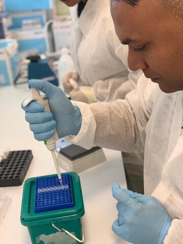 Lab testing COVID-19