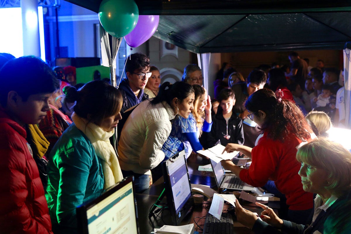 Vaccination night in Cordoba, Argentina