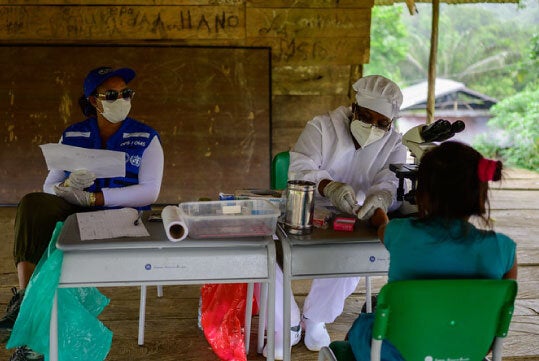 Captación de pacientes febriles en Quibdó, Colombia.