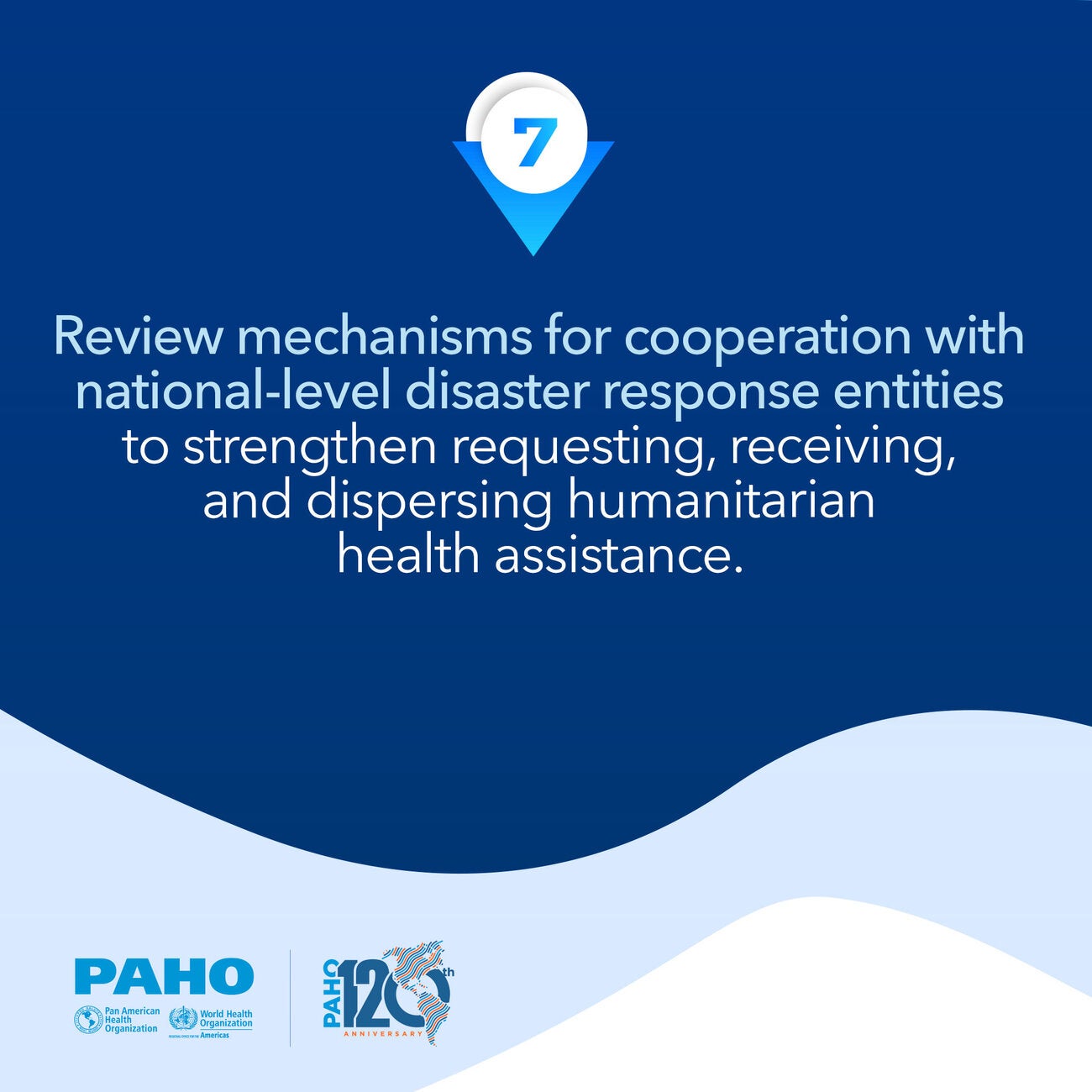 Review mechanisms for cooperation with national-level disaster response entities