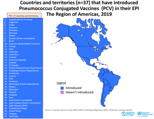 PVC vaccine map