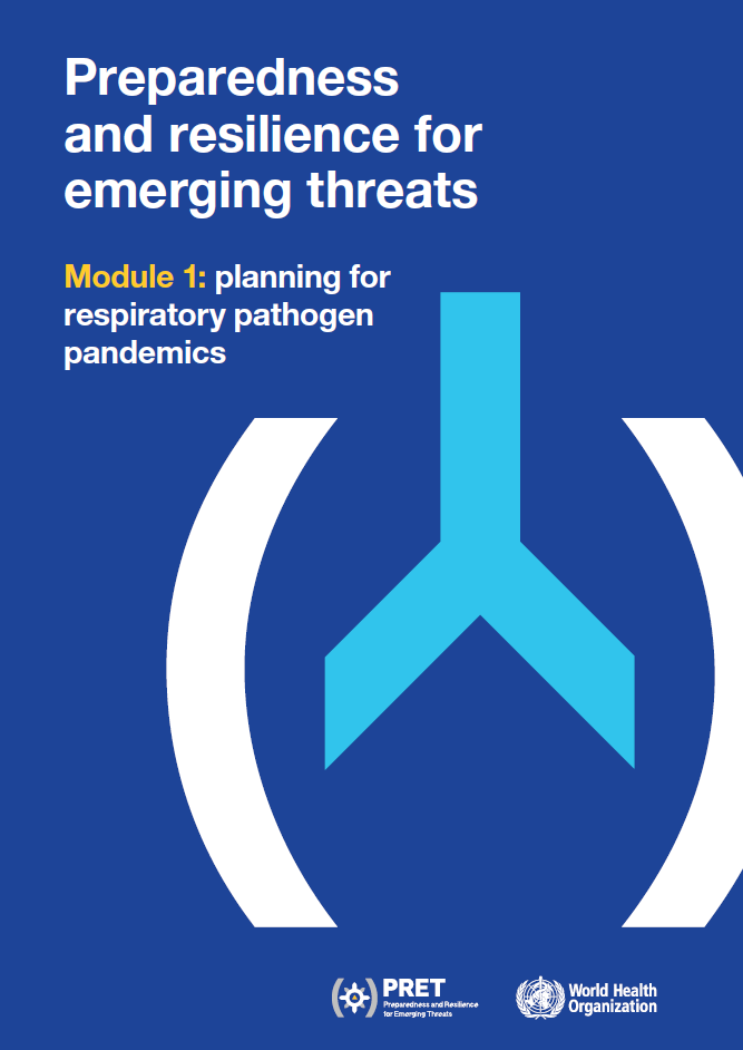 Cover "Preparedness and Resilience for Emerging Threats Module 1: Planning for respiratory pathogen pandemics"