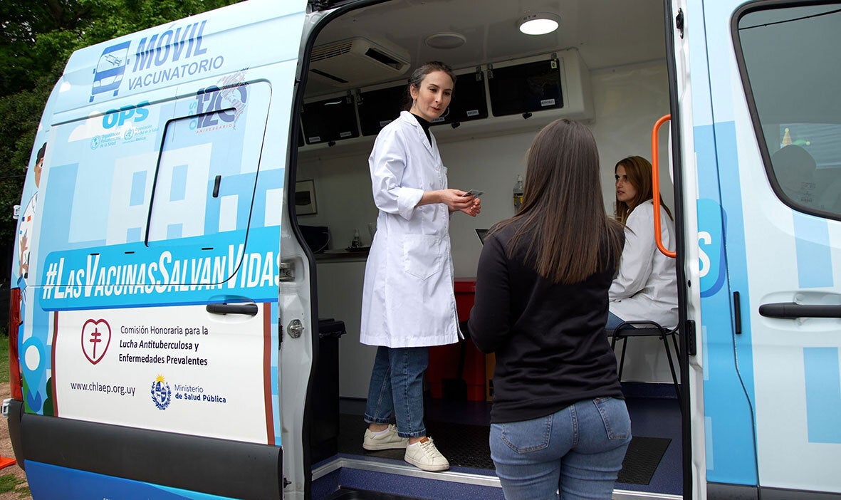 vacunatorio en Uruguay