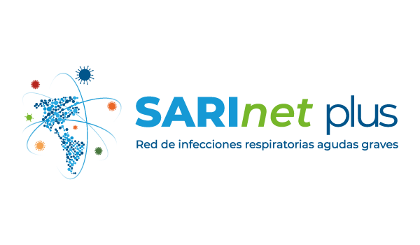 Logo SARInet plus. Red de infecciones respiratorias agudas graves