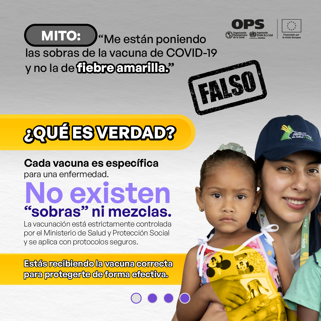Mito sobre fiebre amarilla y COVID
