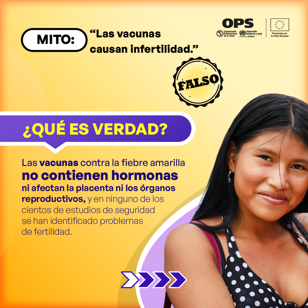 Mitos sobre fiebre amarilla e infertilidad