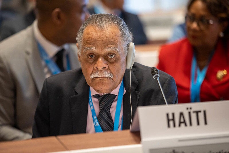 Haiti's Minister of Health and Population, Alex Larsen