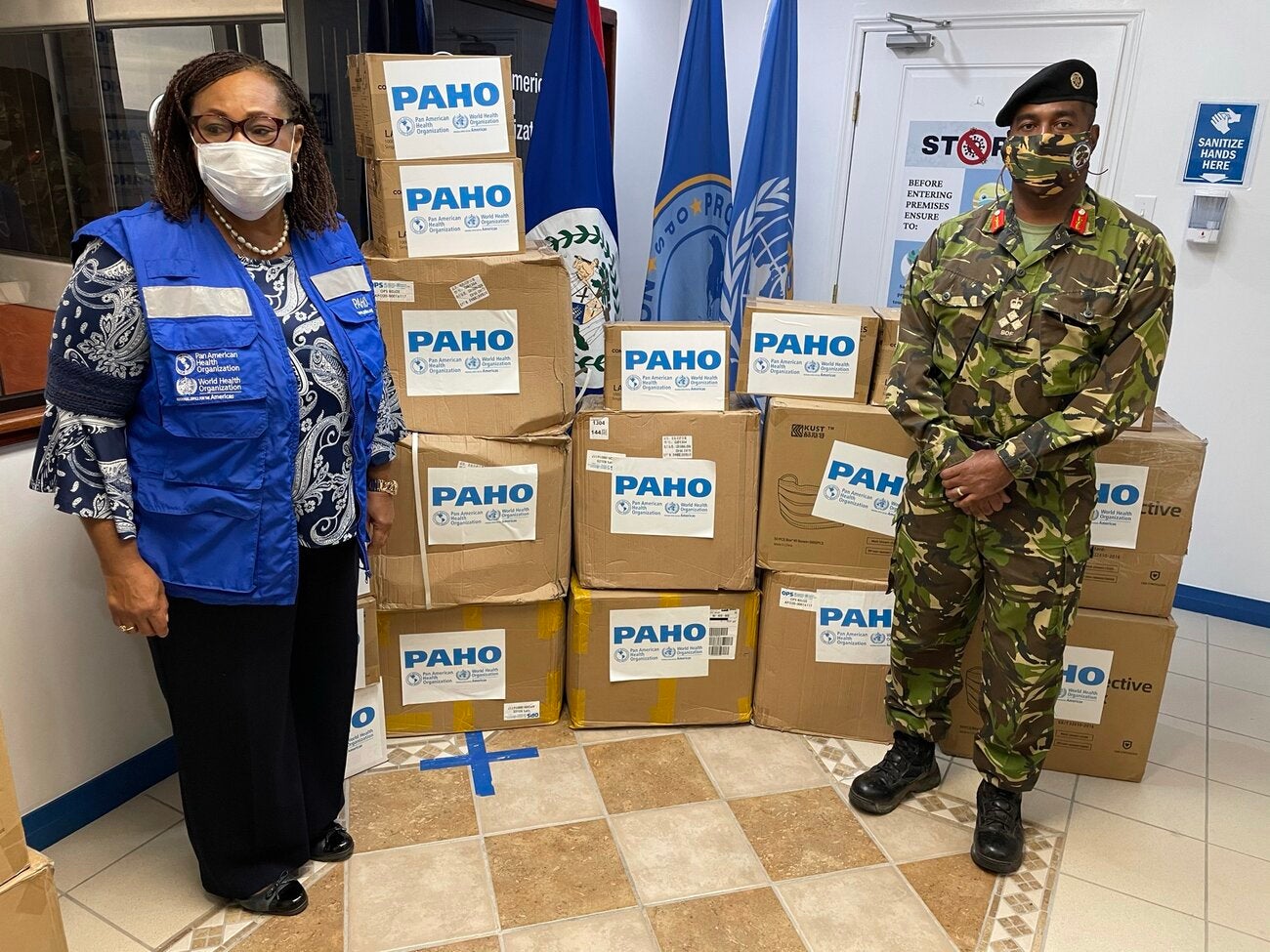 Belize paho donates BDF Coastguard