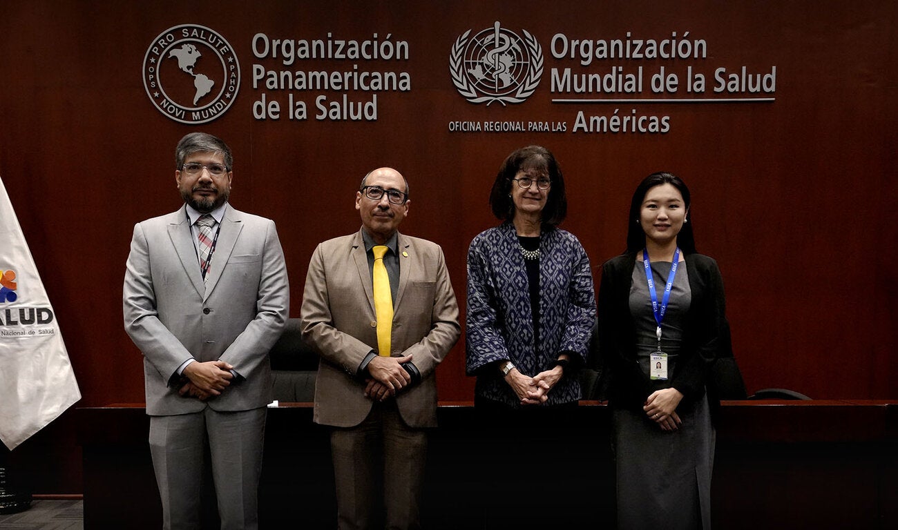 durante el foro  “Alianza para mejorar el acceso y mitigar la xenofobia, el estigma y la discriminación en la atención de salud de migrantes y refugiados en el Perú”.