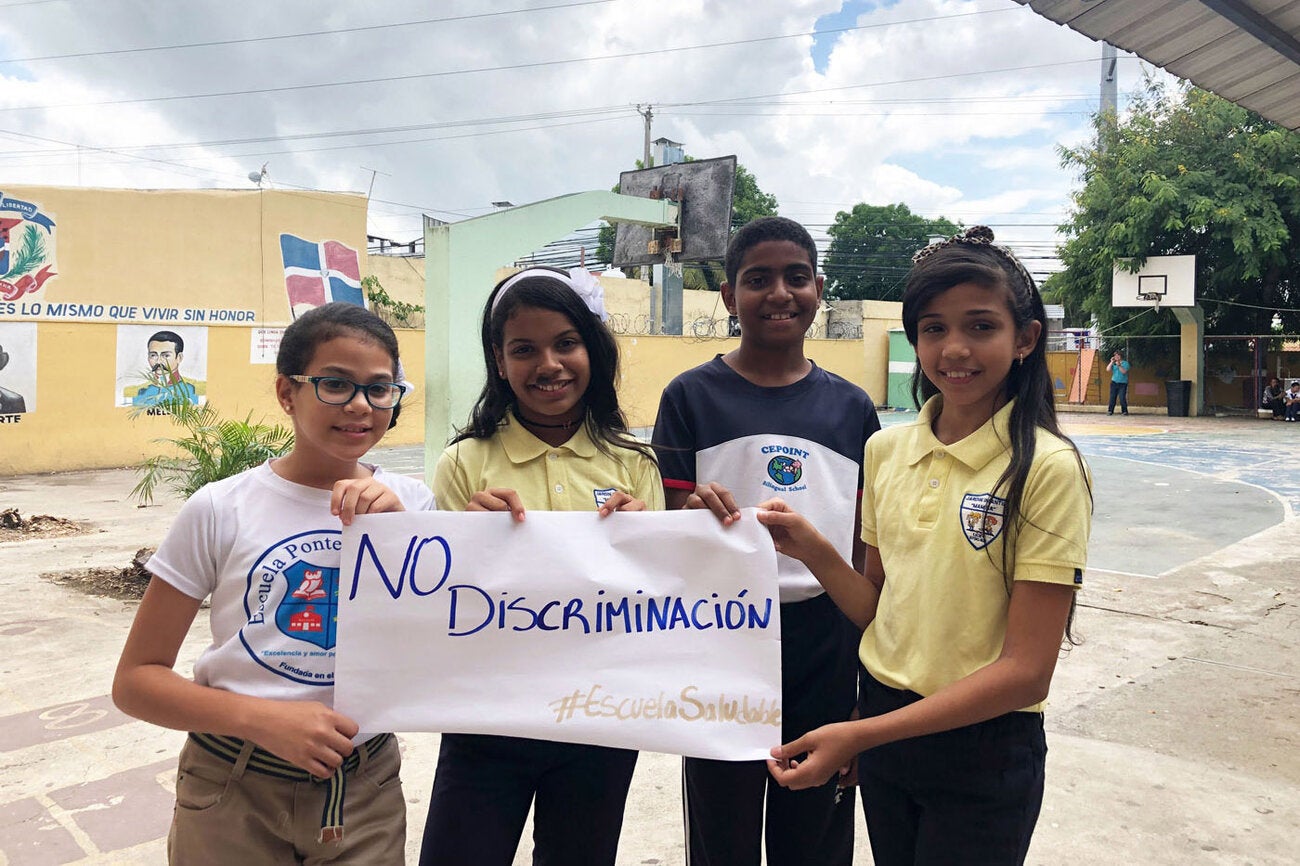 Niños de edad escolar, República Dominicana