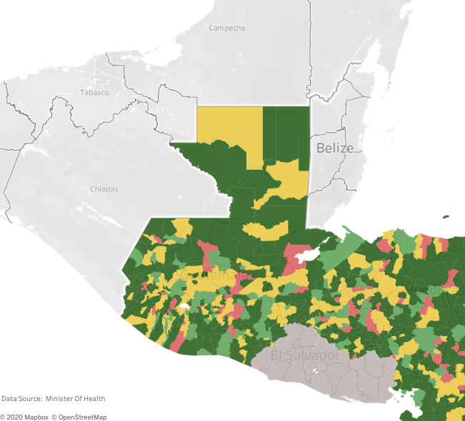 municipality level coverage central america