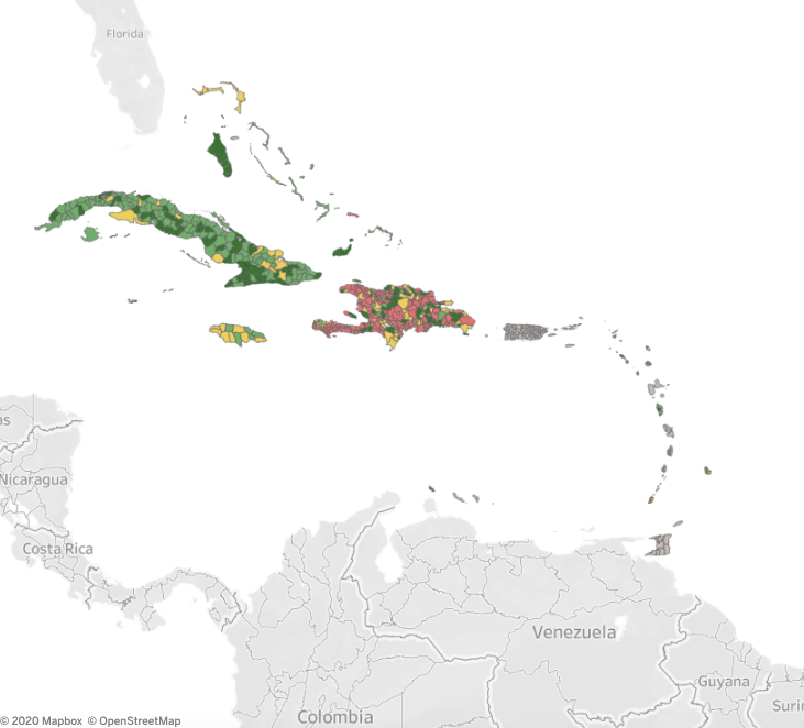 municipality level coverage caribbean