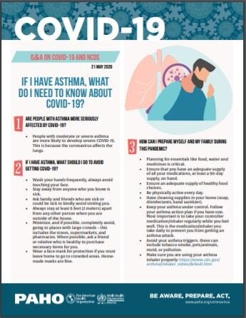 If I have Asthma, what do I need to know about COVID-19?