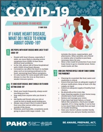 If I have Heart Disease, what do I need to know about COVID-19?