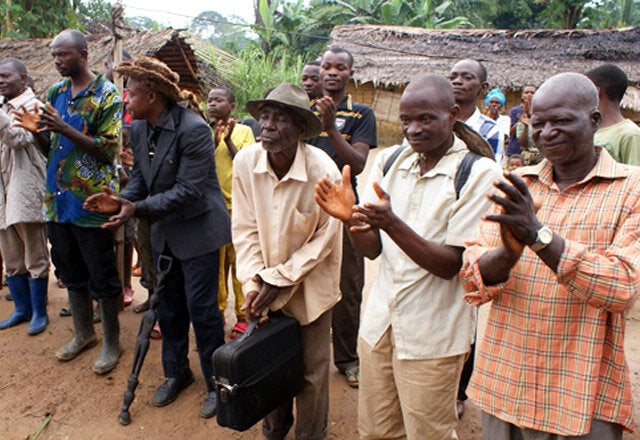 Group of men in Africa