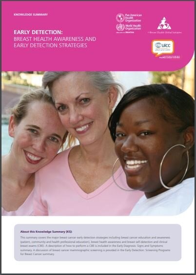 Early detection: Breast health awareness and early detection strategies cancer
