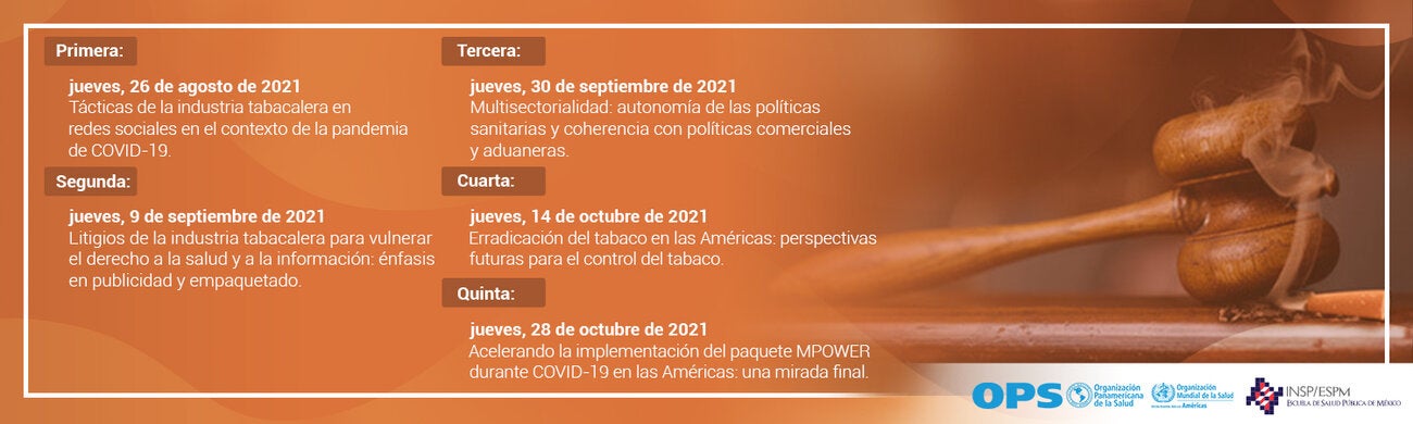 Banner BLOQUE 2: Acelerando la implementación del paquete MPOWER durante COVID-19 en las Américas