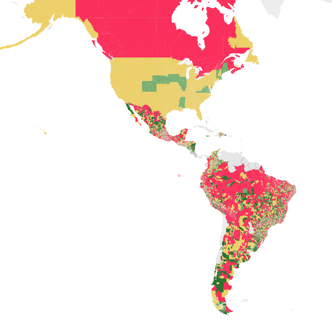 Immunization Coverage at Municipal Level (entire region)