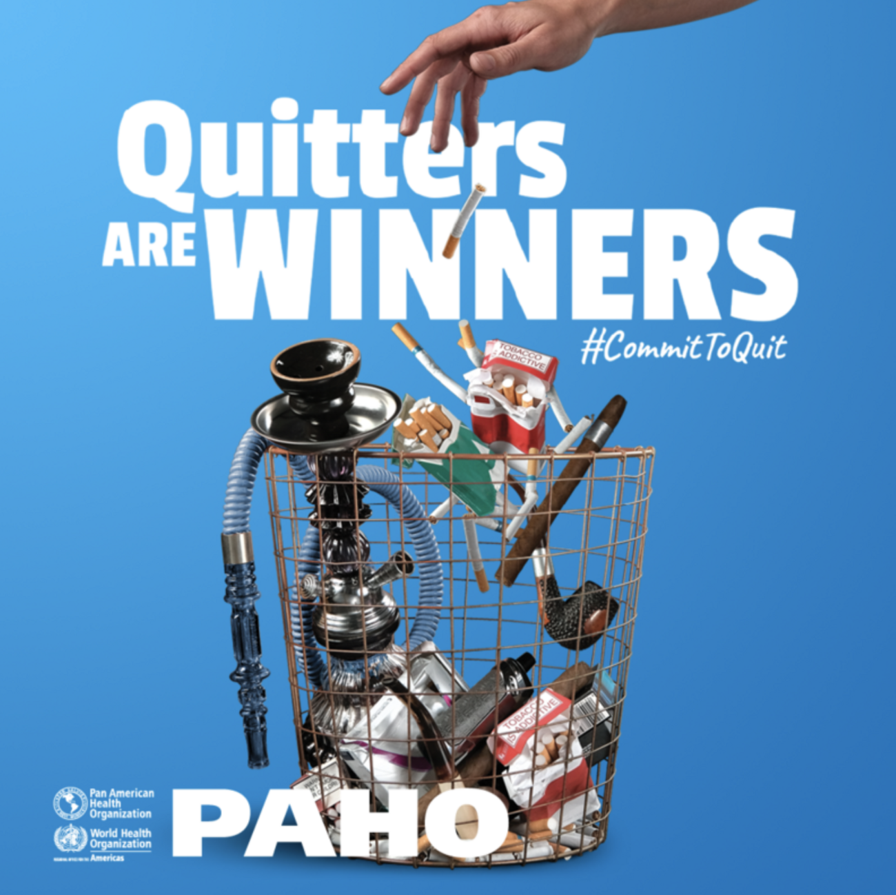 quitters are winners campaign poster