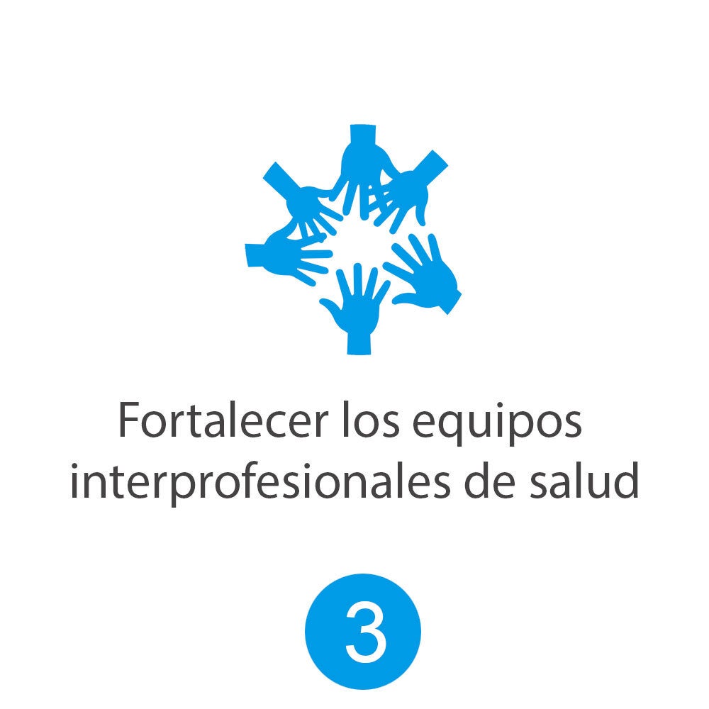 Fortalecer los equipos interprofesionales de salud