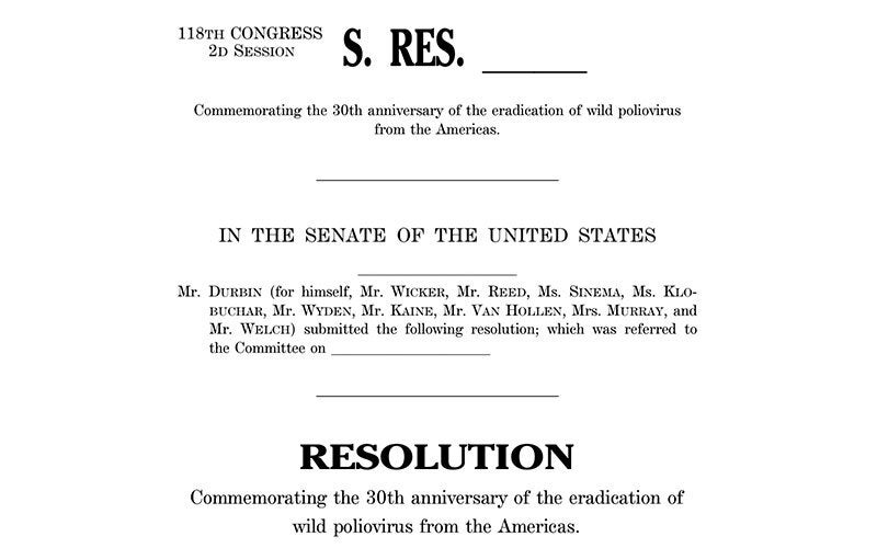 U.S. Senate commemorative resolution