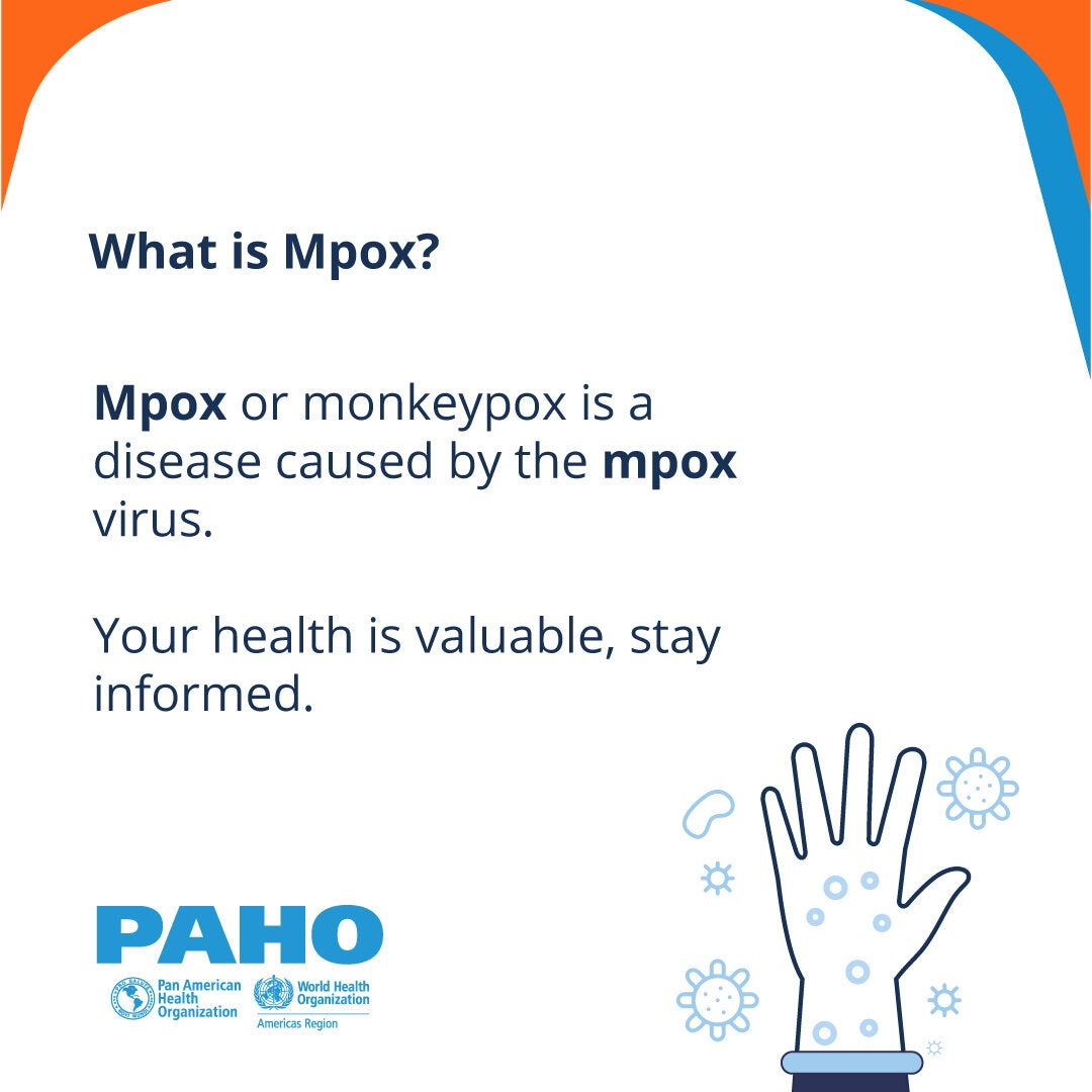 What is mpox? Mpox or monkeypox is a disease caused by the mpox virus.