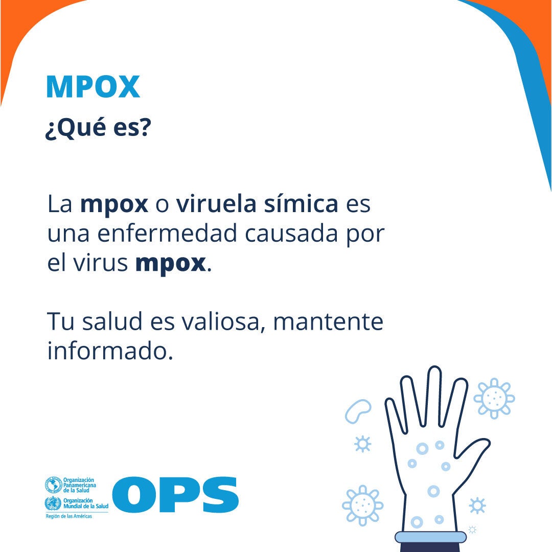 Mpox (anteriormente conocida como viruela símica) es una enfermedad causada por el virus mpox