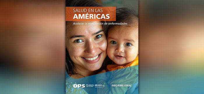 Portada de Salud en las Américas. Acelerar la eliminación de enfermedades. 