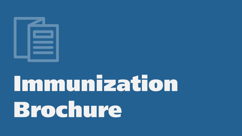 Immunization brochure