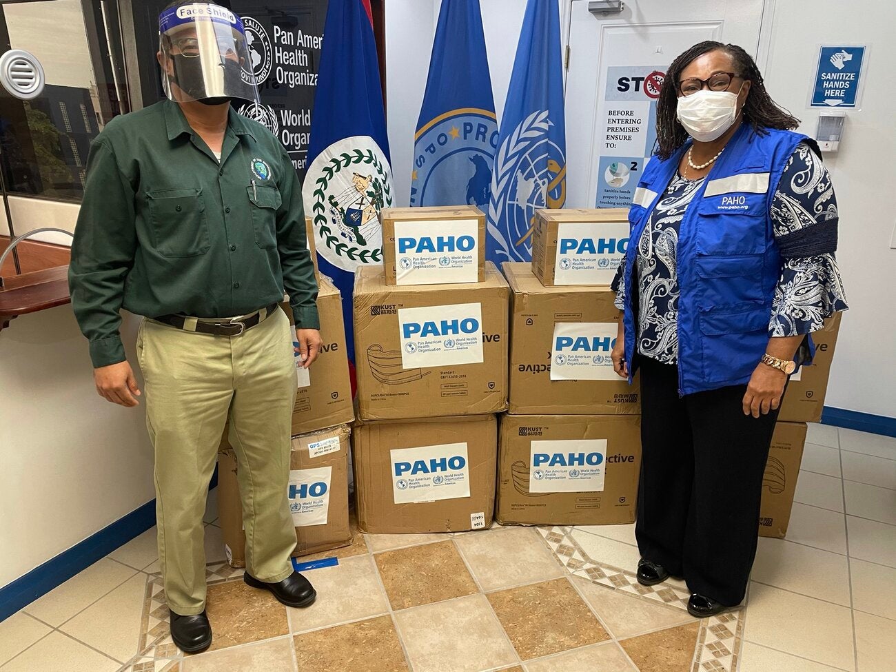 belie paho donates to ministry of sustainable development