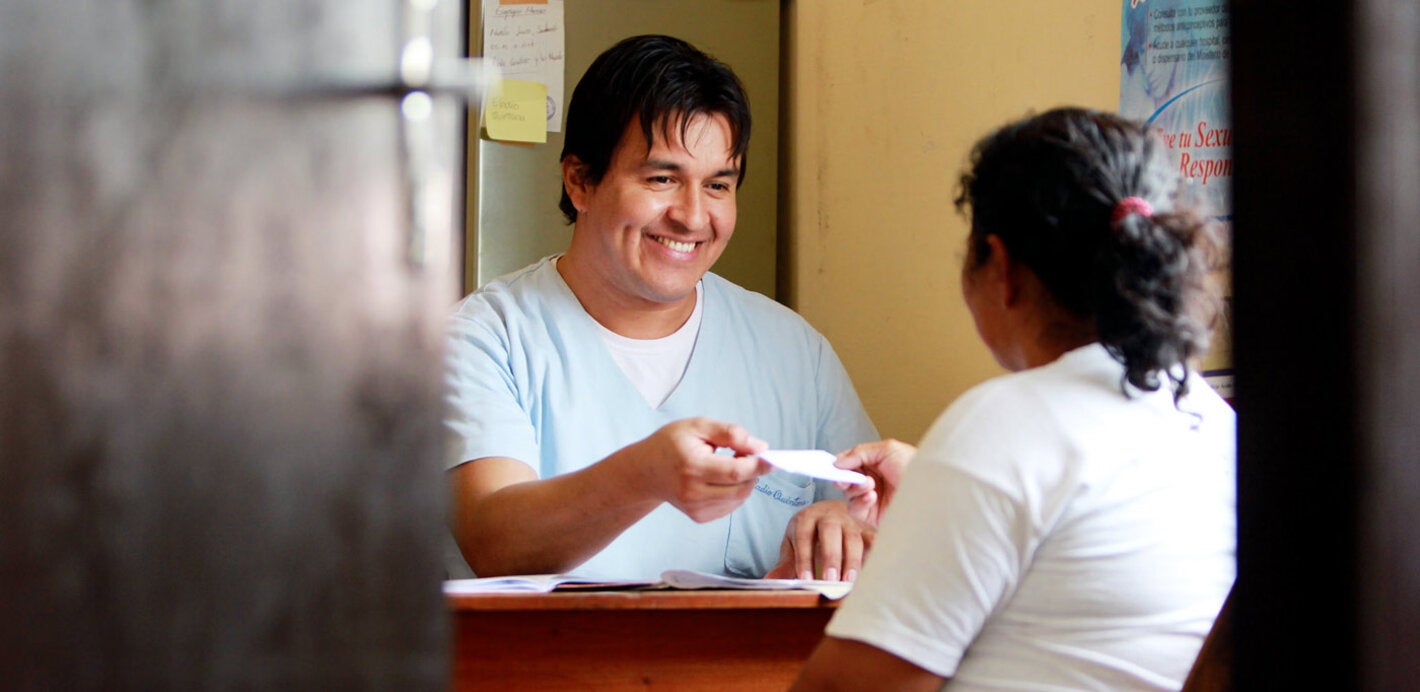 Doctor with patient at consult