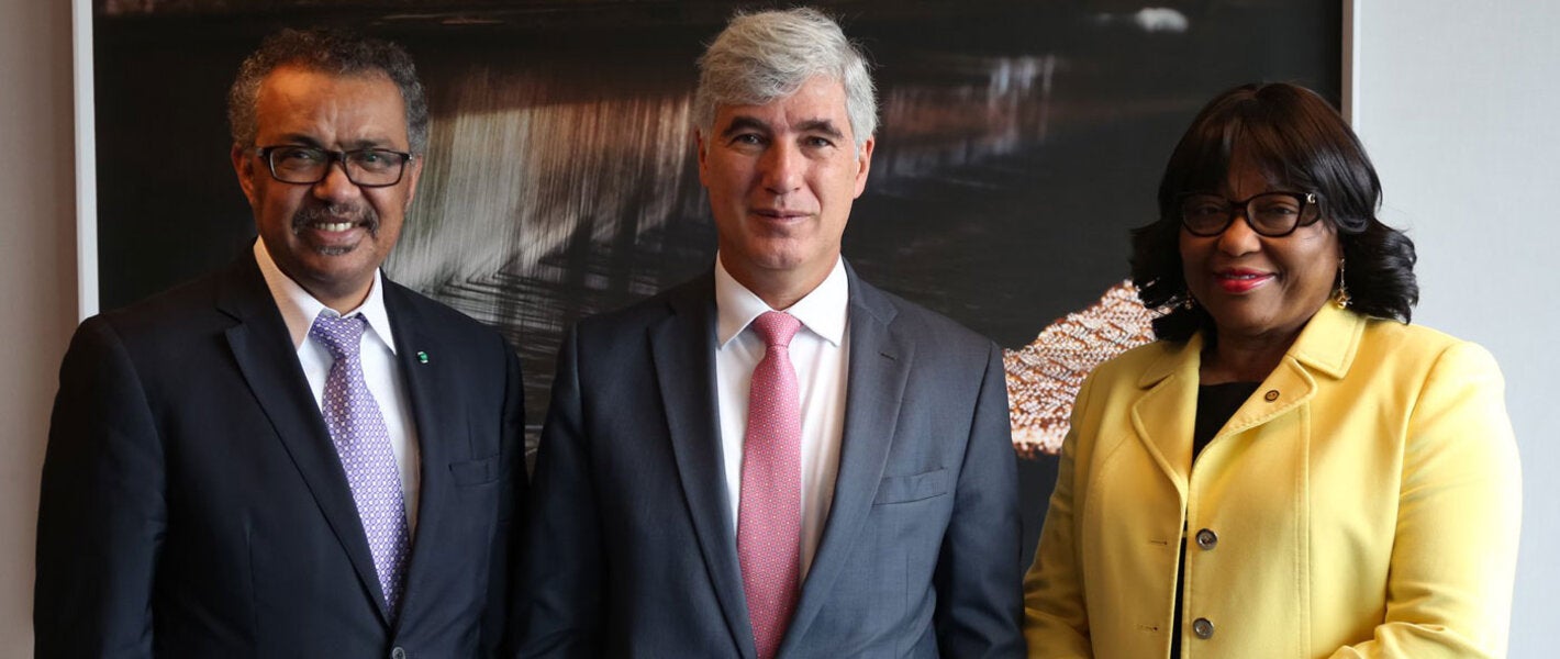 Dr. Tedros, Juan Pablo Uribe Restrepo, Dra. Carissa F Etienne