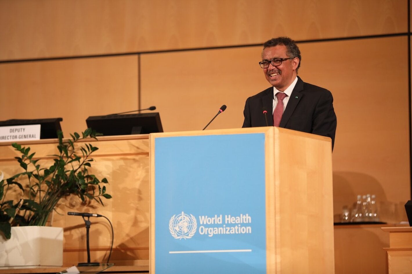 Dr. Tedros at the 72nd WHA